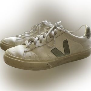Worn Women’s Veja Campo sneakers. Size U.S. 8.5. As-is.